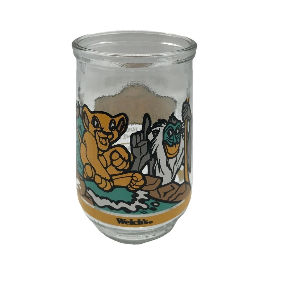 Disney's Lion King II Simba's Pride Welch's Jelly Jam 1998 Glass Jar 4" Tall -#4
